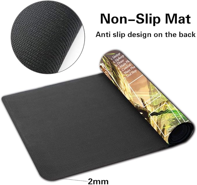 Board Game MTG Playmat Games Size 60X35 cm CCG Compatible for TCG RPG CCG Play mats (Nissa, Voice of ZENDIKAR-Zone)