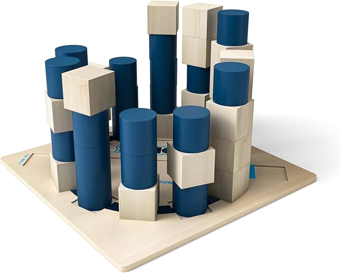 Foros 3D Board Game | Strategy Board Games with Unique 3D Gameplay | Family Games for Kids and Adults | Fast-Paced, Easy to Learn & Fun to Play | Beautiful Wooden Design for Game Night & Parties