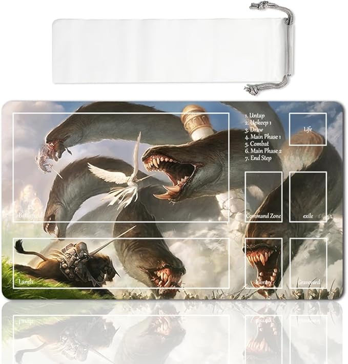 Board Game MTG Playmat Games Size 60X35 cm CCG Compatible for TCG RPG CCG Play mats (Apocalypse Hydra-Zone)