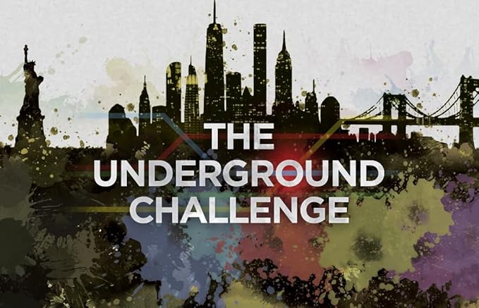 The Underground Challenge: Paris/New York - Solo Mini-Expansion for On The Underground, Train Board Game, Ages 14+, 1 Player, 60 Min