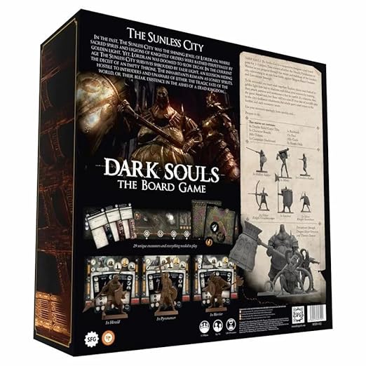 Dark Souls: The Board Game – The Sunless City Core Set - A Board Game by Steamforged Games – 1-3 Players – 120-150 Minutes of Gameplay - Games for Family Game Night - for Teens and Adults Ages 14+