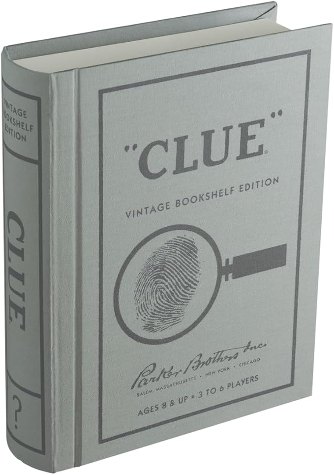 WS Game Company Clue Vintage Bookshelf Edition