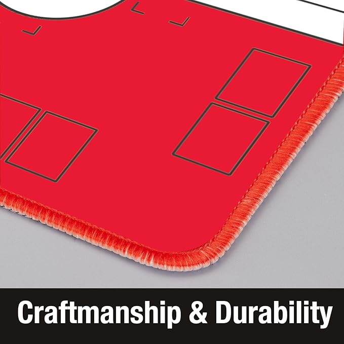 2 Player Compatible Playmats for Cards - 2 Player Battle Mat Stadium Board for TCG Play Mat Board Game- Playmat for Trainers (Red)