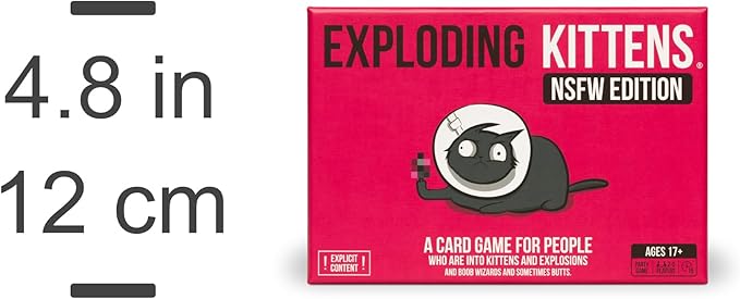 NSFW by Exploding Kittens - Card Games for Adults & Teens - A Russian Roulette Card Game (Package May Vary)