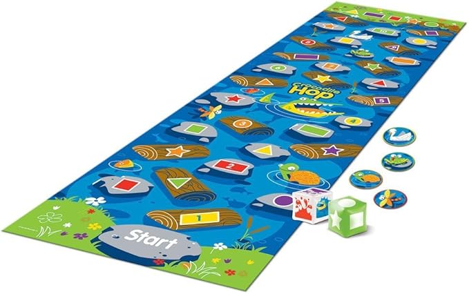 Learning Resources Crocodile Hop Floor Game - Ages 3+ Indoor Games for Toddlers, Gross Motor Skills Toys for Kids, Preschool Learning Activities