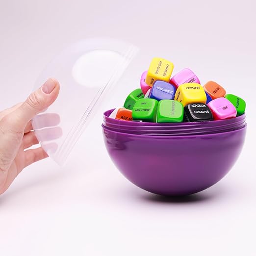 Big Claw Machine Capsules Translucent Purple Plastic Sphere Party Favor Containers Round 5 pcs 6.3 inch Jumbo Plastic Christmas Ornaments Extra Large Gift Box Craft Party Supplies Vending Capsules