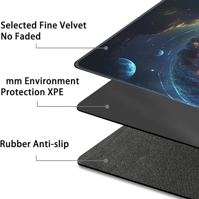 Board Game for TCG Playmat Table Mats Games Size 60X35 cm Mousepad Compatible for MTG RPG CCG Trading Card Game Play mats with 6 Dice (Playmat 140)