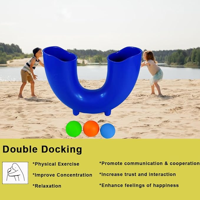 Boatman Throwing Skill Game Set with 3 Balls,Gifts for Teens and Adults Indoor & Outdoor Games, Fun Party Supplies, Cultivating Hands-on and Juggling Skills (Blue)
