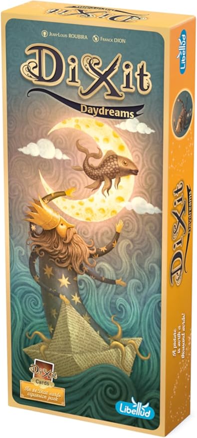 Dixit Daydreams Board Game EXPANSION - Surreal Artistry with 84 Enigmatic Cards! Creative Storytelling Game, Family Game for Kids & Adults, Ages 8+, 3-6 Players, 30 Min Playtime, Made by Libellud
