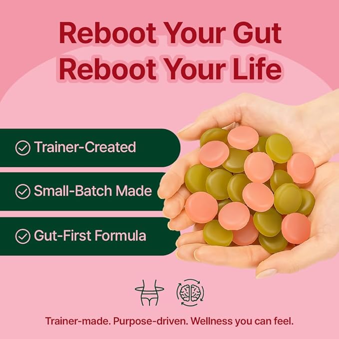 Reboot Probiotic Jelly | 44 Billion CFU Gummies | Vegan, Sugar-Free, Shelf-Stable | Chewable Lychee & Muscat Grape Flavor | 12 Pouches for Gut Health