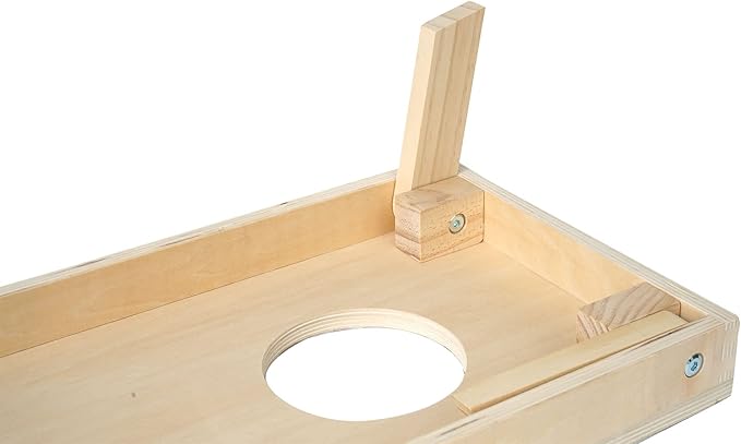 Manhattan Toy Wild Ones Indoor Outdoor Wooden 10-Piece Cornhole Bean Bag Toss Game for Kids 3 Years and Up