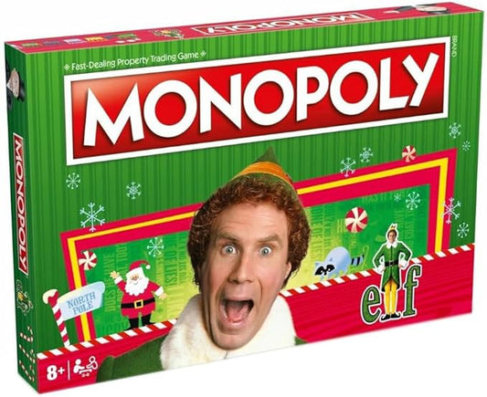 Winning Moves Elf Monopoly Board Game, 2-6 Players, Ages 8 Plus, Board Game, Recommended for Board Games