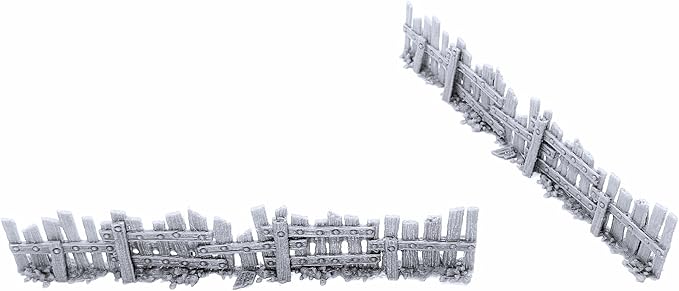 Ye Old Fence - DND Terrain Compatible with Dungeons and Dragons, 28mm Miniature Wargaming, Tabletop RPGs, Wargame Scenery