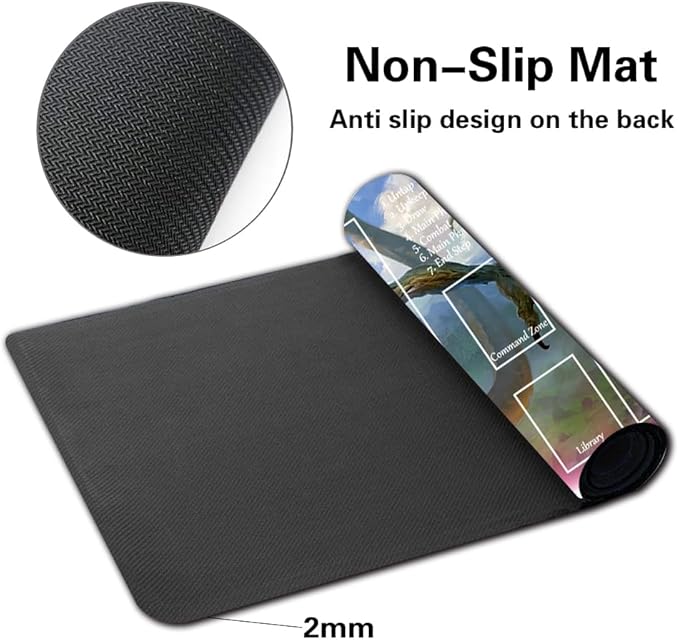 Board Game MTG Playmat Games Size 60X35 cm CCG Compatible for TCG RPG CCG Play mats (Nicol Bolas, The Ravager-Zone)