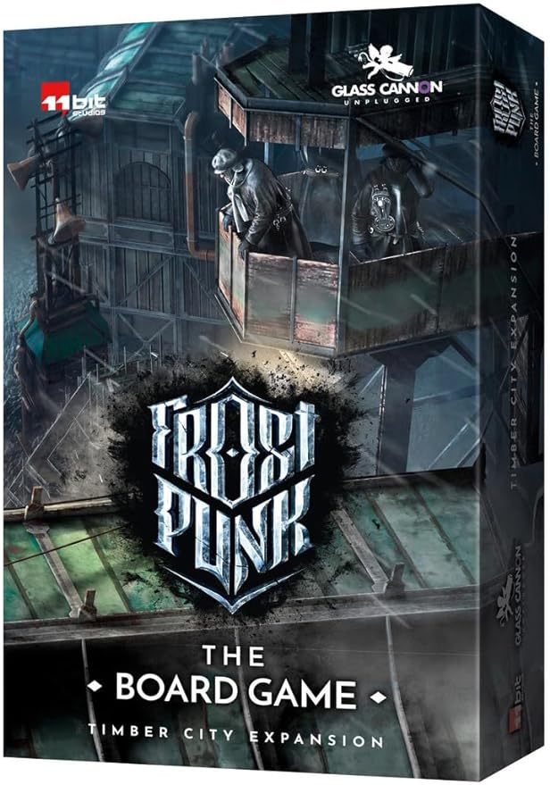 Frostpunk The Board Game Timber City Expansion - Deluxe Wooden Building Meeples Set, Aesthetic Game Upgrade, 16+, 1-4 Players, 120-150 Minute Playtime, Made by Rebel Studio