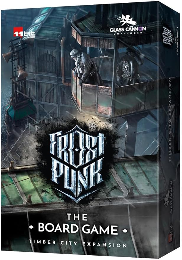 Frostpunk The Board Game Timber City Expansion - Deluxe Wooden Building Meeples Set, Aesthetic Game Upgrade, 16+, 1-4 Players, 120-150 Minute Playtime, Made by Rebel Studio