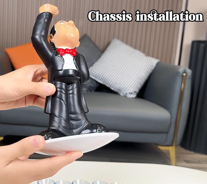 Wobbly Waiter Balance Game,Martini Glasses Stacking Game,2-4 Players Fun Family Party Topple Game,Suitable for Kids and Adults