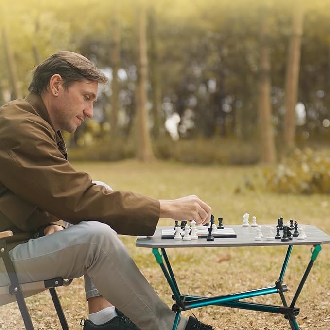 Go Ultimate Portable Travel Electronic Chessboard with Full Piece Recognition and Strong Magnetic Adhesion - Perfect Desk or Travel Size (Grey)