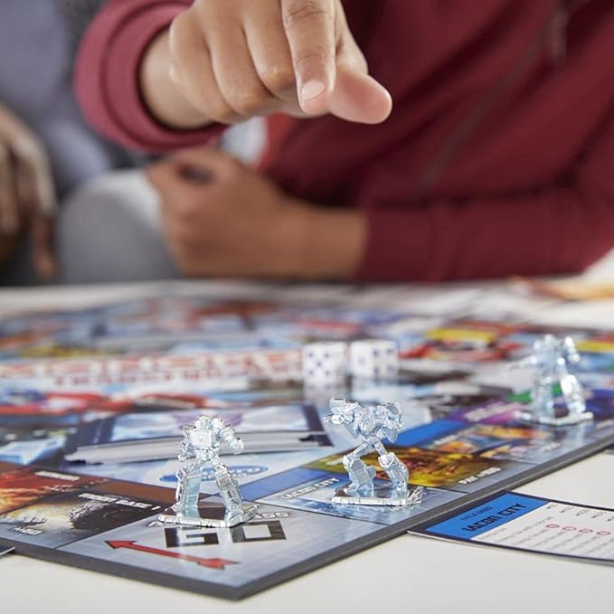 Monopoly: Transformers Edition Board Game for 2-6 Players Kids Ages 8 and Up, Includes Autobot and Decepticon Tokens