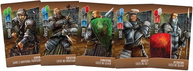 Paladins of The West Kingdom Strategy Board Game, 1-4 Players, Ages 12 and Up, 90-120 Min Play Time, Most Victory Points Win, Build Outposts, Fortifications, Commission Monks, & Confront Outsiders