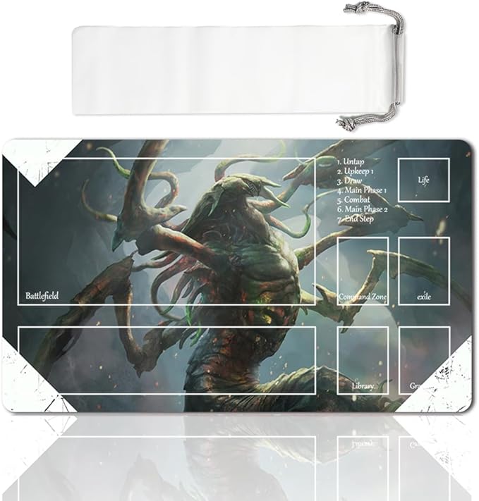 Board Game MTG Playmat Games Size 60X35 cm CCG Compatible for TCG RPG CCG Play mats (Sliver-Hivelord-Zone)