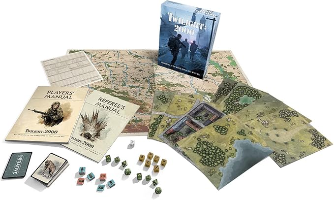 Free League Publishing Twilight: 2000 RPG Core Boxed Set, Alternate History Roleplaying Game, Adults, Teens Ages 16+