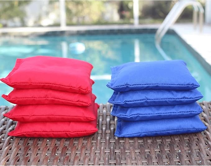 Driveway Games All Weather Corntoss Bean Bag Cornhole Yard Game Set for Indoor and Outdoor Use with 2 Target Boards and 8 Bean Bags