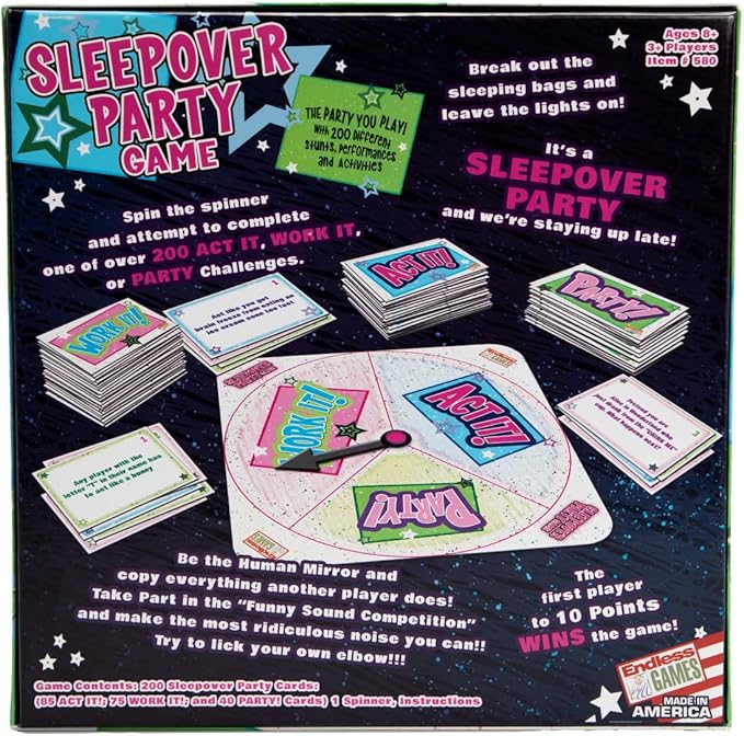 Sleepover Party - The Party You Play - Activity Game for Kids Ages 8 and Up