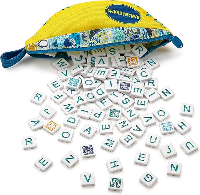 BANANAGRAMS Oceanic Edition Family Board Game, (u-3c-25447)