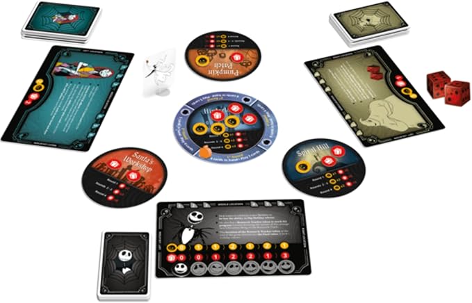 Nightmare Before Christmas Card Game - Quick Tactical Game with Unique Character Decks for Ultimate Holiday Wins, Fun Family Game, Ages 10+, 2-6 Players, 30-45 Min Playtime, Made