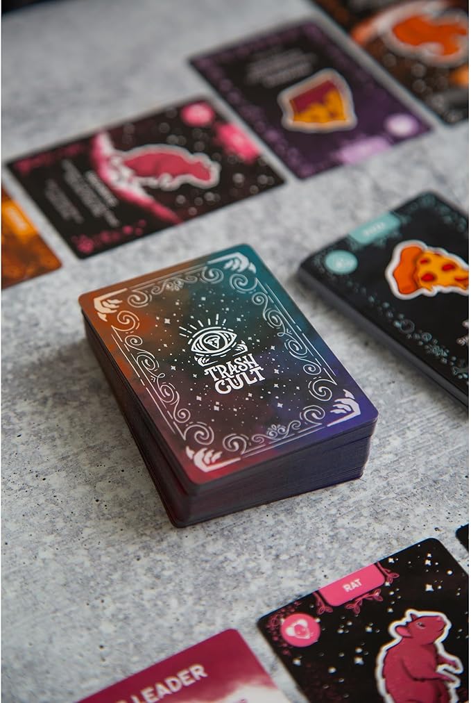 Trash Cult - Set Collection Card Game, Take That Hand Management, Become The Supreme Cult Leader, Animal Themed, Age 8+, 2-4 Players