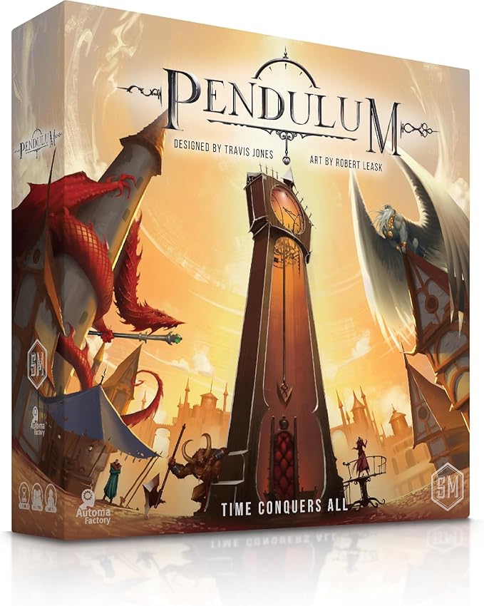 Stonemaier Games: Pendulum | A Worker Placement, Time-Optimization Strategy Board Game | Time is The Most Precious Resource as You Attempt to Rule Dunya | 1-5 Players, 90 Mins, Ages 14+