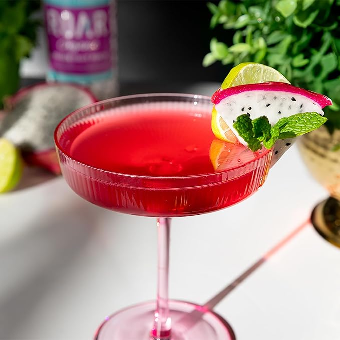 Roar Complete Hydration Organic - Electrolyte Drinks Loaded with Vitamins C, B5, B12 - Non-GMO, Gluten-Free - Dragonfruit Punch - 12 pc