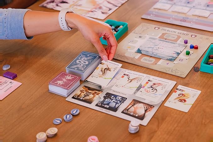 Stonemaier Games: Wyrmspan - A Wingspan Game by Connie Vogelmann | Build a Cavernous Sanctuary for Beautiful Dragons | Strategy Board Game for Adults and Family | 1-5 Players, 90-120 Min, Ages 14+