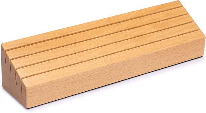 Yellow Mountain Imports Solid Beechwood Playing Card Holders - Set of 2