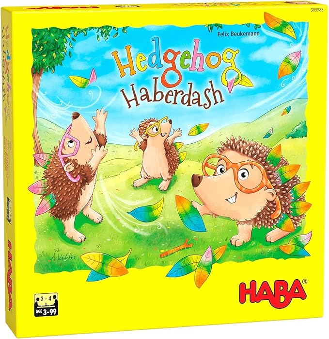 HABA Hedgehog Haberdash Color Matching Memory Game for Ages 3+ (Made in Germany)