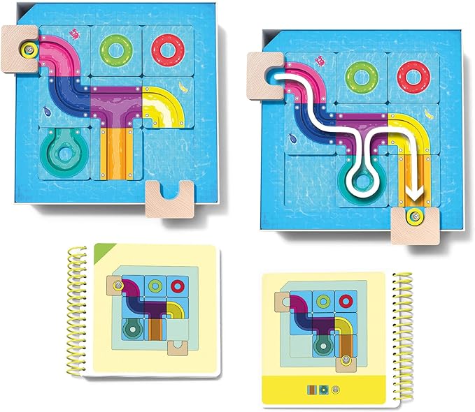 HABA Logic! Games: Milo's Waterpark - Splash Labyrinth Dexterity Maze Game