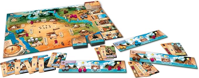 Lewis & Clark The Expedition Second Edition - Ludonaute Games, Strategy Board Game, Ages 14+, 1-5 Players, 120 Min