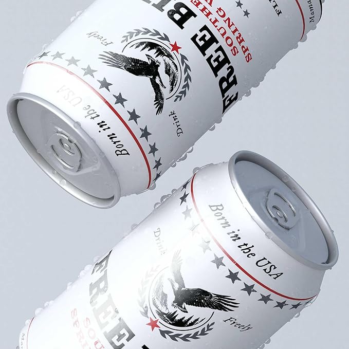 Free Bird Southern Still Spring Water - 12 Pack, 12oz Cans, Zero Calories, Crisp & Clean Pure Georgia Blue Ridge Mountain Water, Naturally Sourced, Shelf-Stable