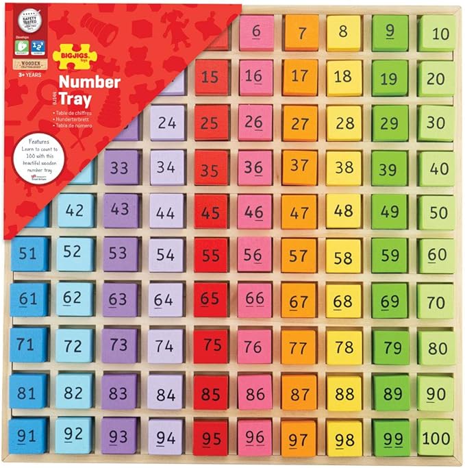 Bigjigs Toys, Wooden Number Counting Tray, Wooden Toys, Maths Games, Wooden Board Game, Board Games, Educational Toys, Teacher Supplies, Montessori Toys