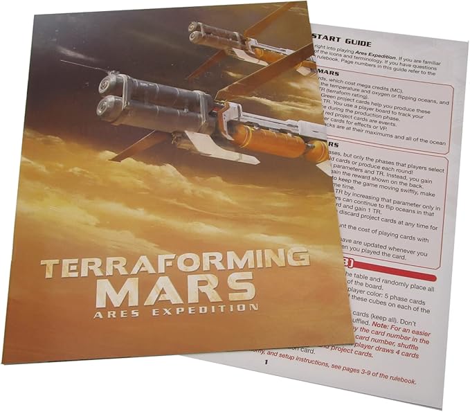 Stronghold Games Terraforming Mars Ares Expedition Card Game Collectors Edition ,1 to 4 players, Orange