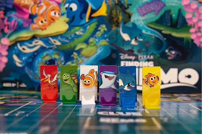 CLUE: Finding Nemo | Collectible Clue Game Based on Disney and Pixar’s Animated Films | Great for Family Game Night | Officially-Licensed Game with Familiar Locations and Iconic Characters