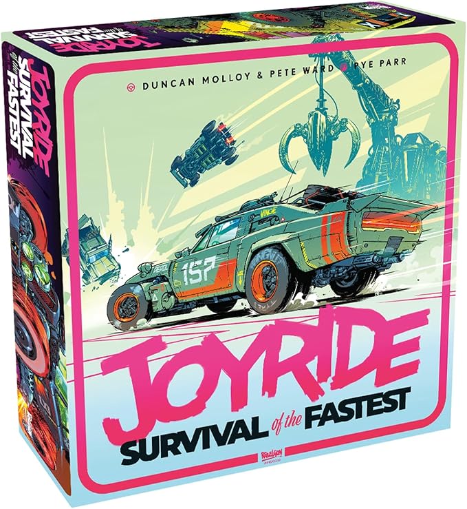 Joyride: Survival of The Fastest - Car Combat Board Game, Battle On Maps & Racetracks, Ages 12+, 2-4 Players