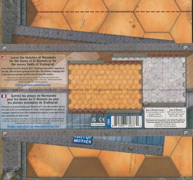 Memoir '44 Winter-Desert Map EXPANSION - Expand Your Battlefield Horizons! Strategy Game for Kids & Adults, Ages 8+, 2 Players, 30-60 Minute Playtime, Made by Days of Wonder