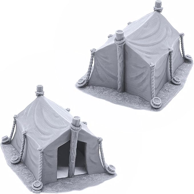 Campement - DND Terrain Compatible with Dungeons and Dragons, 28mm Miniature Wargaming, Tabletop RPGs, Wargame Scenery