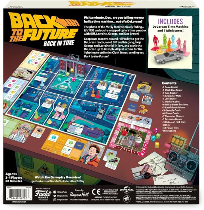 Funko Back to The Future - Back in Time Board Game for 2 - 4 players