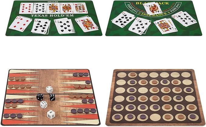 365 Games - Traditional Strategy Board & Card Games, Tin Storage Container, Game for Each Day of Year, Family, Ages 6+, 1-8 Players