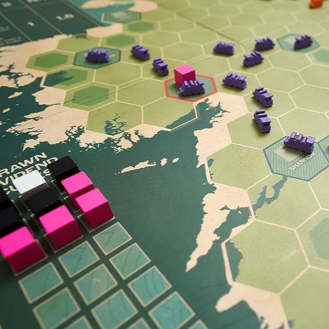 Irish Gauge, Strategy Board Game, Game of Building Railroads Across Ireland, 60 Minute Play Time, 3 to 5 Players, Ages 15 and Up