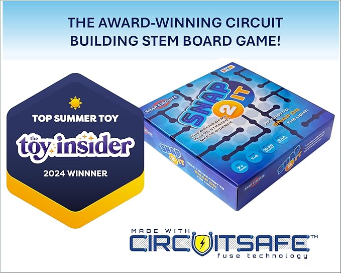Snap Circuits SNAP 2 IT® Board Game – Family Game Night, Games, Kids Game, SNAP CIRCUITS® STEM Board Game, Game for Kids 7 and up.