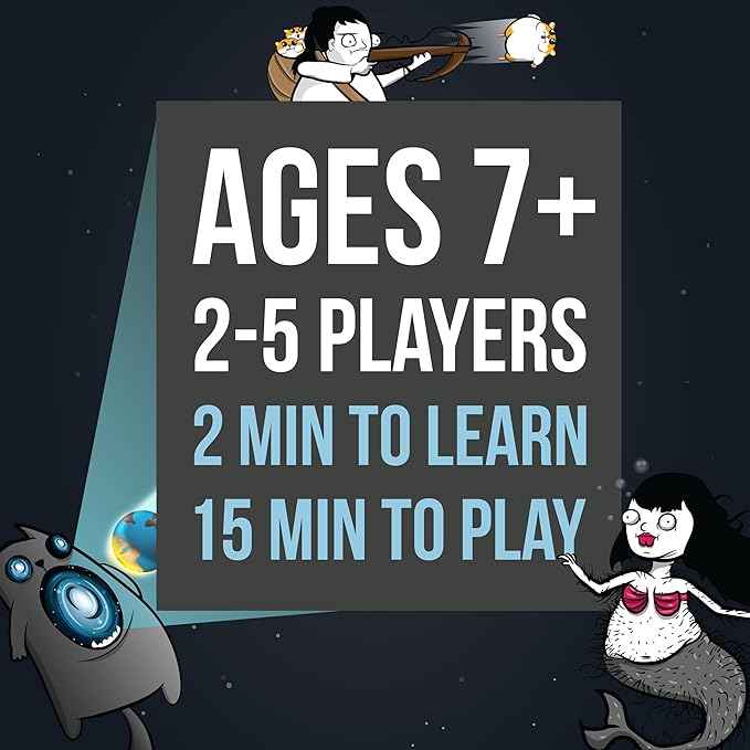 Imploding Kittens Expansion Pack by Exploding Kittens, Original Game Required - 2-5 Players - Ages 7+ - 15 Minutes to Play - Ideal for Party, Family Game Night, Fun for Kids and Adults